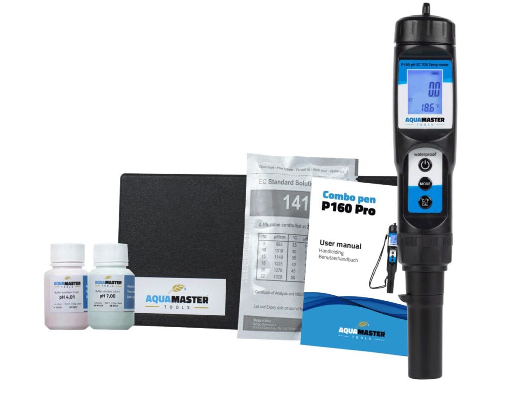 Aqua Master Tools Combo pen P160 pro pH EC PPM TDS Temp