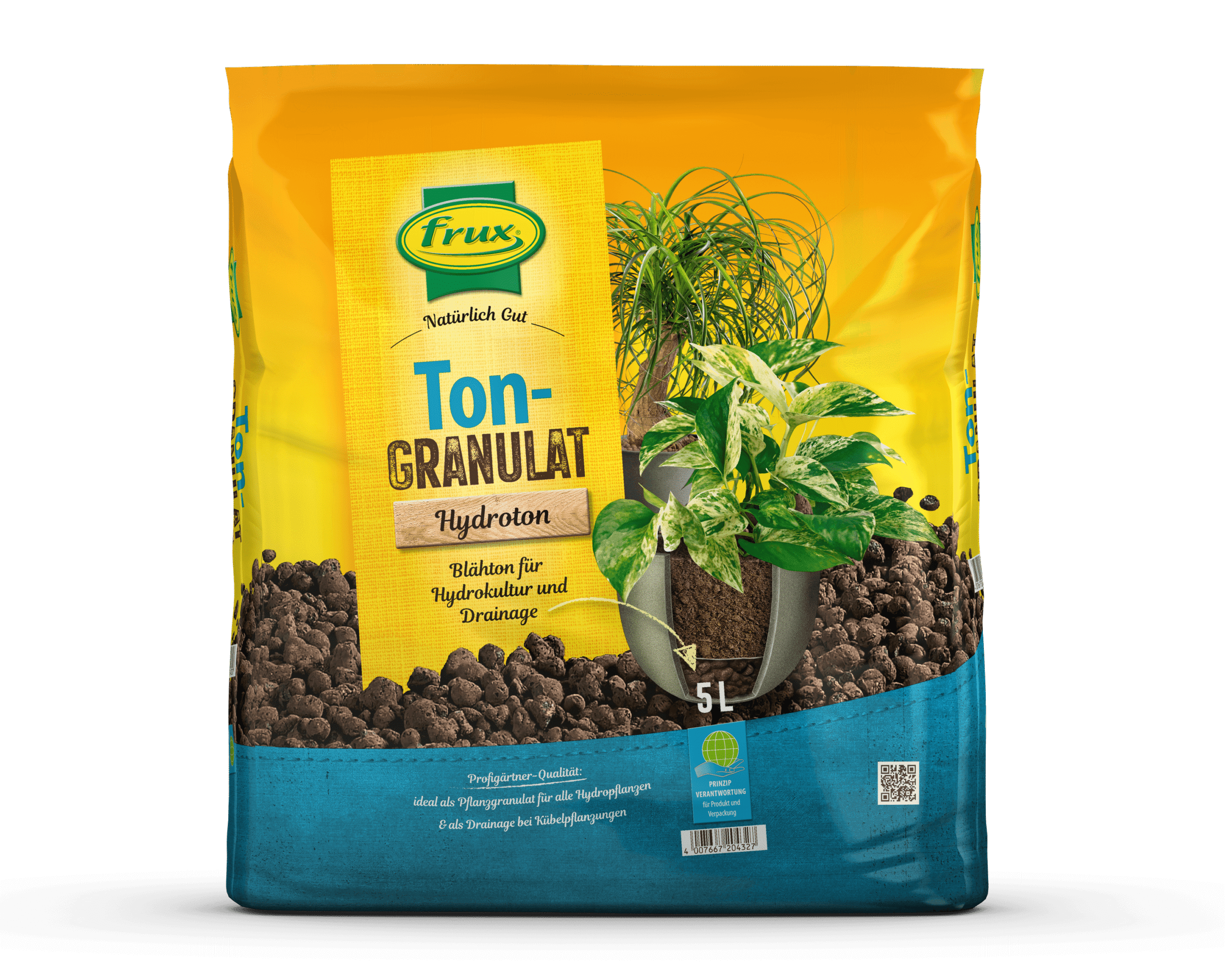 Frux Tongranulat-Hydroton 8-16 mm - 5 l, Stück 1 Frux Tongranulat-Hydroton 8-16 mm - 5 l
