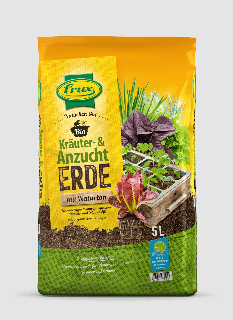 Frux Bio Kräuter- & Anzuchterde - 5 l, Stück 1 Frux Bio Kräuter- & Anzuchterde - 5 l