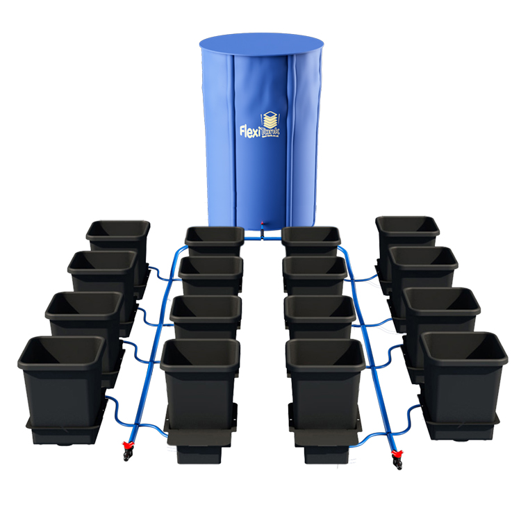 Autopot Komplettsystem, 16Pot (mit 225 l Flexi-Tank und 16 mm Schlauch)