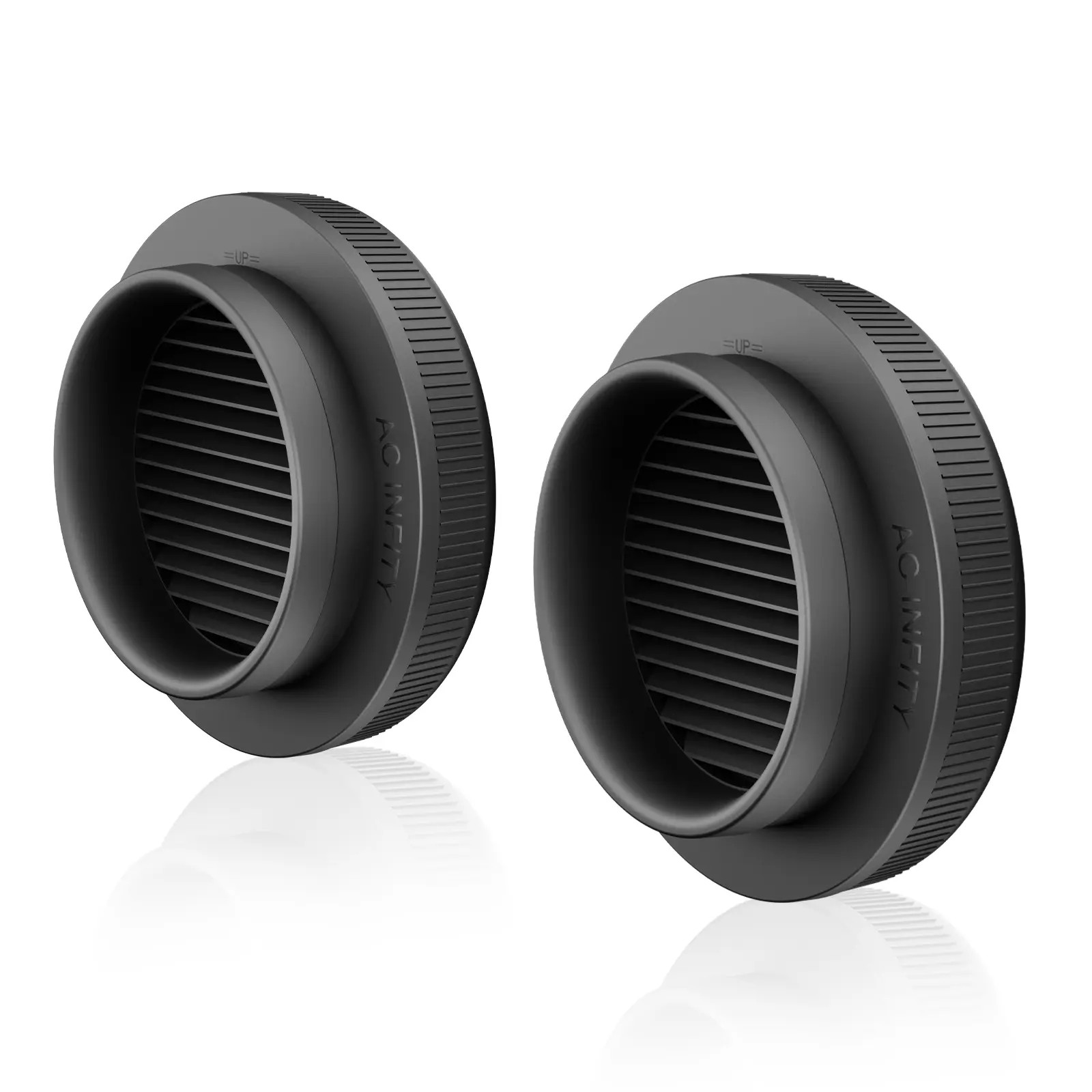 AC Infinity Growzelt Luftkanal-Belüftungsaufsatz, 200 mm 2er-Pack, Lichtblockierend & Staubresistent