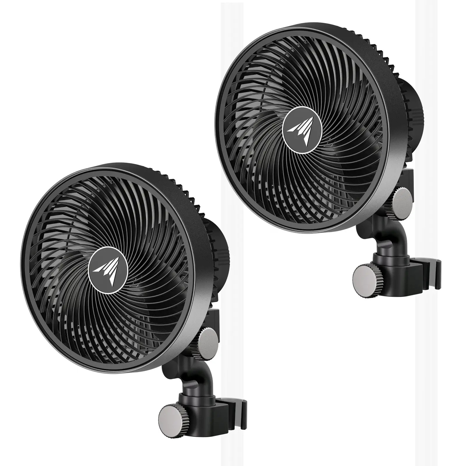 AC Infinity CLOUDRAY S6, 2er Pack, Growzelt-Clipventilator 150 mm, EC-Motor, automatische Oszillation, 10-stufigen dynamischen Windmodi und Lüftergeschwindigkeiten