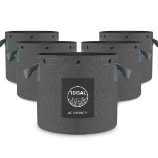 AC Infinity Hochbelastbare wiederverwendbare Stofftöpfe, 38 Liter, 5er-Pack 4 AC Infinity Hochbelastbare wiederverwendbare Stofftöpfe, 38 Liter, 5er-Pack – Bild 4