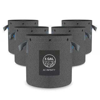 AC Infinity Hochbelastbare wiederverwendbare Stofftöpfe, 19 Liter, 5er-Pack 4 AC Infinity Hochbelastbare wiederverwendbare Stofftöpfe, 19 Liter, 5er-Pack – Bild 4