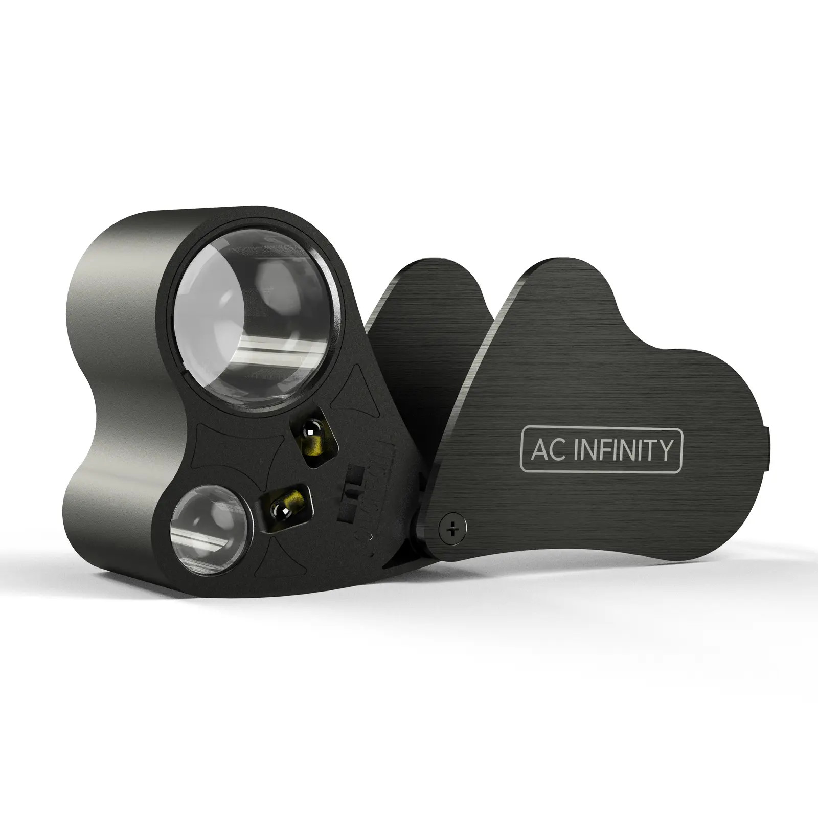AC Infinity Juwelier-Lupe, Taschen-Vergrößerungsglas mit LED-Licht & Doppel-Linsen