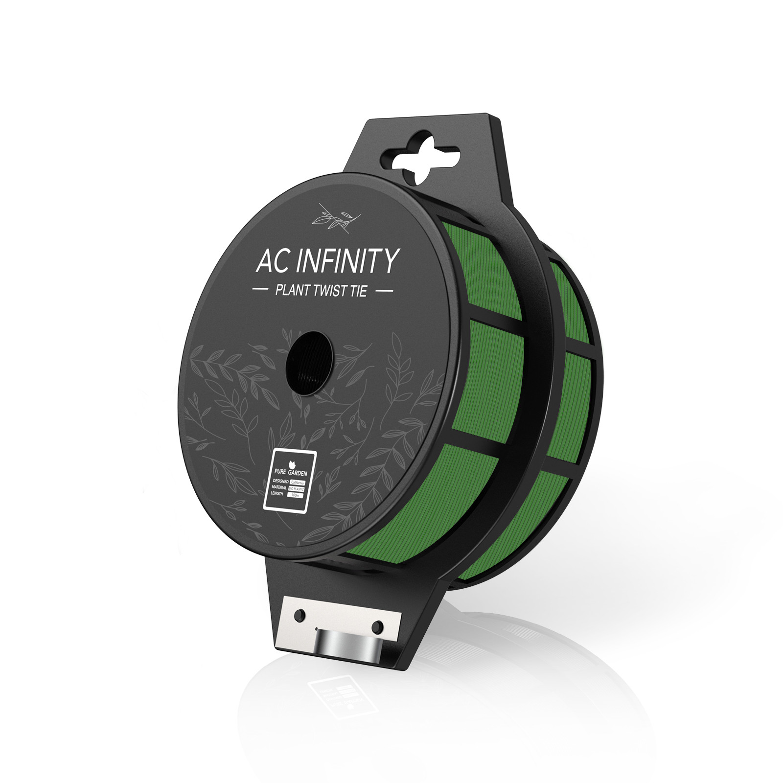 AC Infinity Grüne Drahtbinder mit integriertem Schneider, 100 m