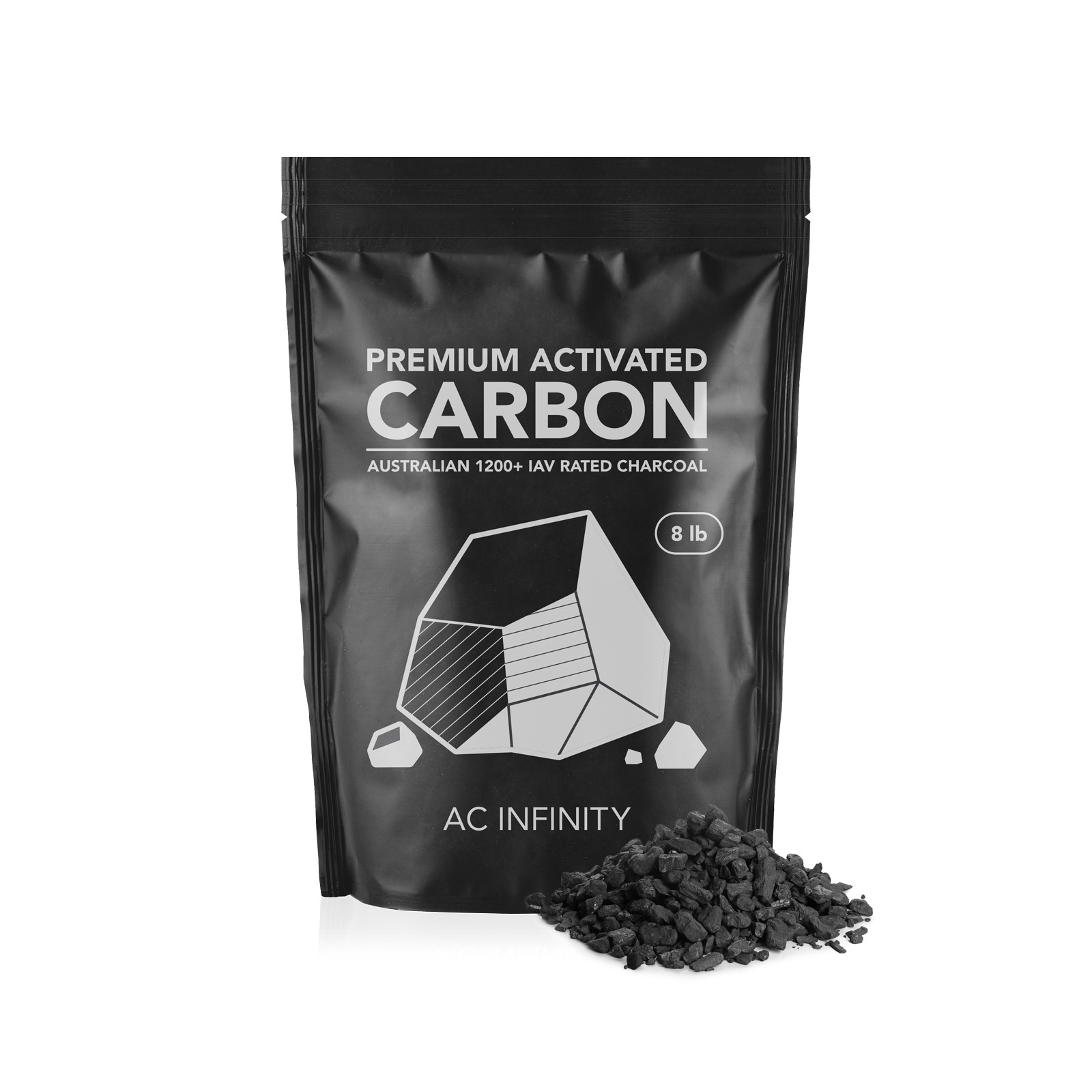 AC Infinity Aktivkohle Nachfüllpack, 1200+ IAV-Aktivkohle, 3,6 kg