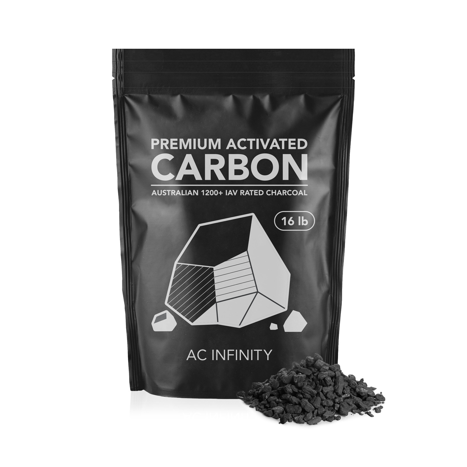 AC Infinity Aktivkohle Nachfüllpack, 1200+ IAV-Aktivkohle, 7,2 kg