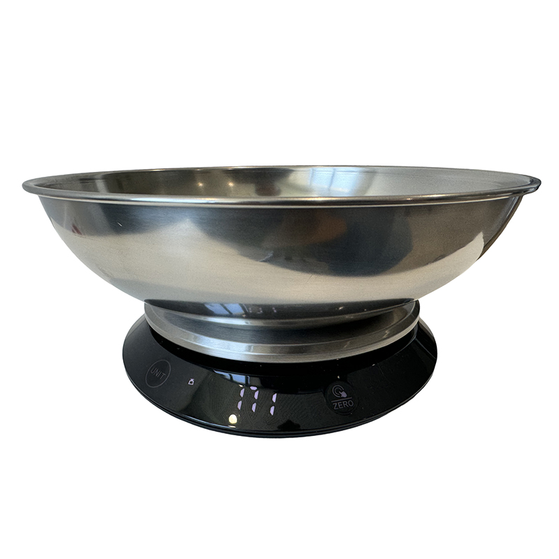 Qnubu Digitale Waage mit Schale Equal Bowl (1 g bis 5000 g)