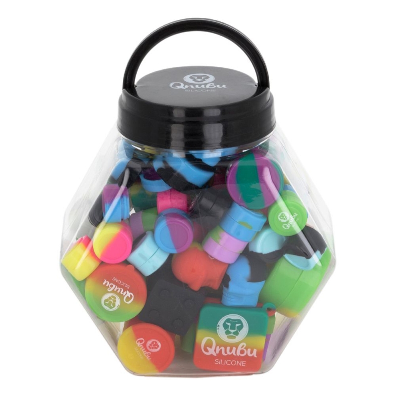 Qnubu Silikonbehälter Mix (Display L 58 Stück)