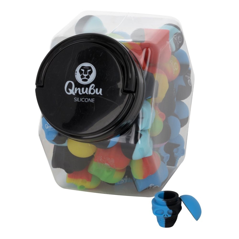 Qnubu Silikonbehälter Calavera Mini 3 ml (Display L 80 Stück)