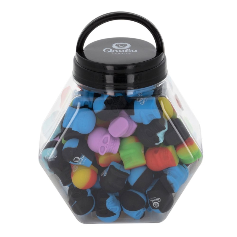 Qnubu Silikonbehälter Calavera Mini 3 ml (Display L 80 Stück)