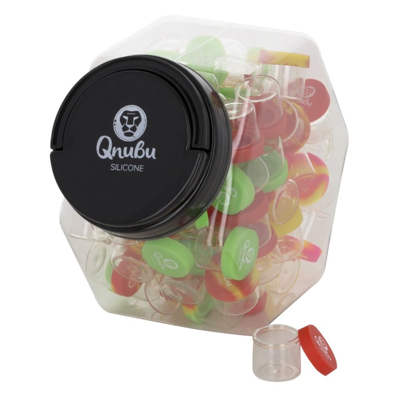 Qnubu Silikon-glas-behälter 6 ml (Display L 70 Stück)