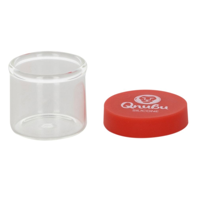Qnubu Silikon-glas-behälter 6 ml (Display L 70 Stück)
