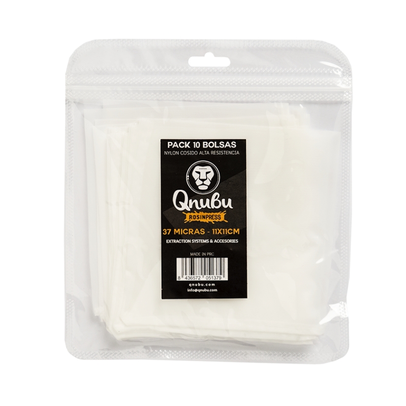 Qnubu Rosin-Pressbeutel 90 Mikron (11 x 11 cm) Pack 10 Stück