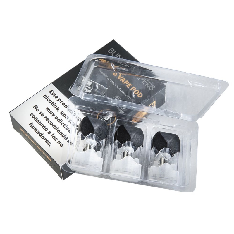 Bunch Vapers Ersatz-Pod 1 ml Keramik 1.5 mm 100 Stück