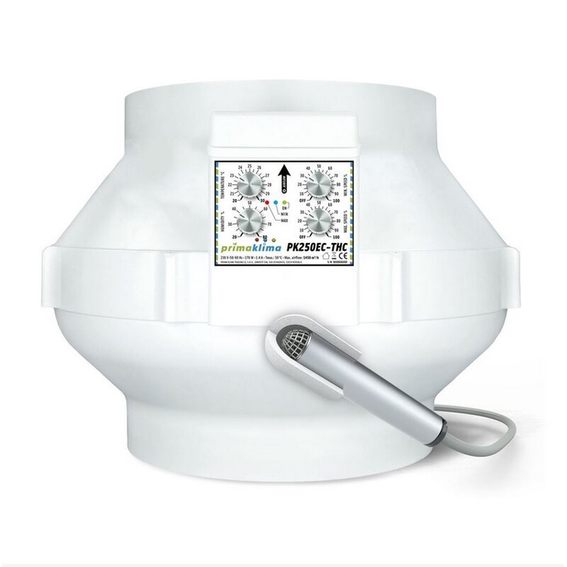 Prima Klima EC-THC Ventilator Temp&Hygro Control 1450 m³/h 250 mm