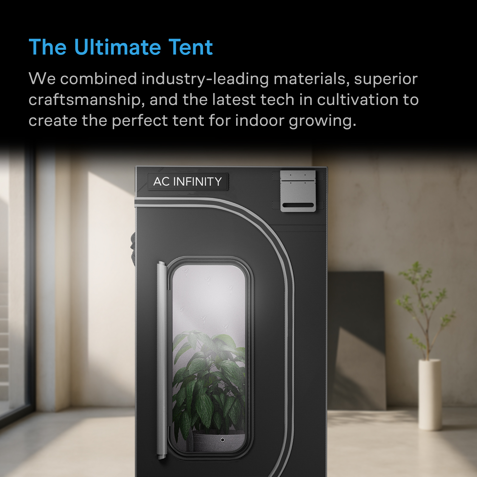AC Infinity CLOUDLAB 894, Advance Grow Zelt 240 x 120 x 200 cm, 2000D Diamant Mylar Gewebe (Gen3) 3 AC Infinity CLOUDLAB 894