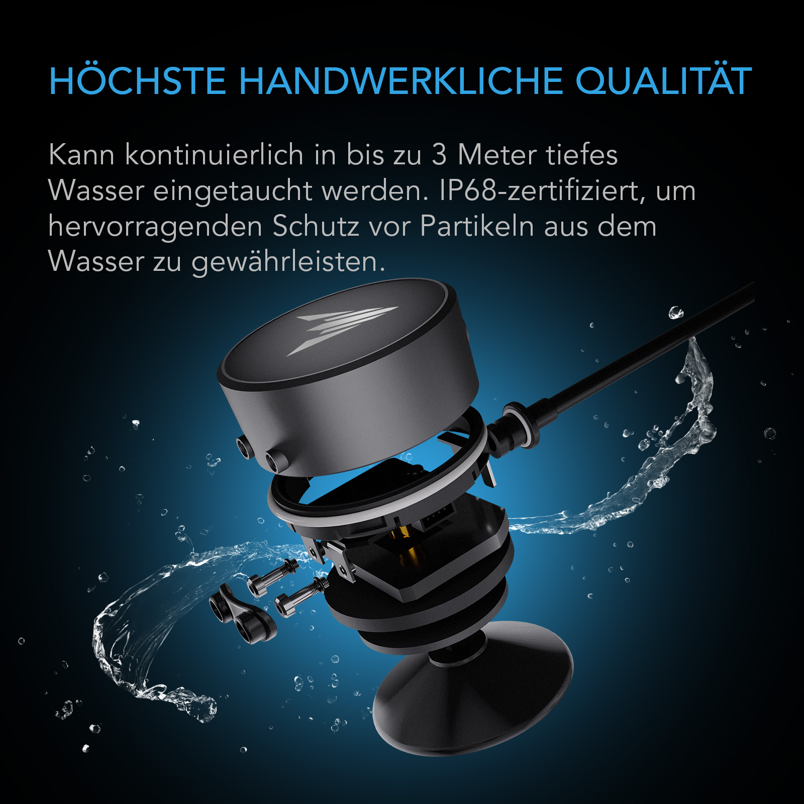 AC Infinity AI-Wassersensor zur Flüssigkeitserkennung, IP68 4 AC Infinity AI-Wassersensor zur Flüssigkeitserkennung