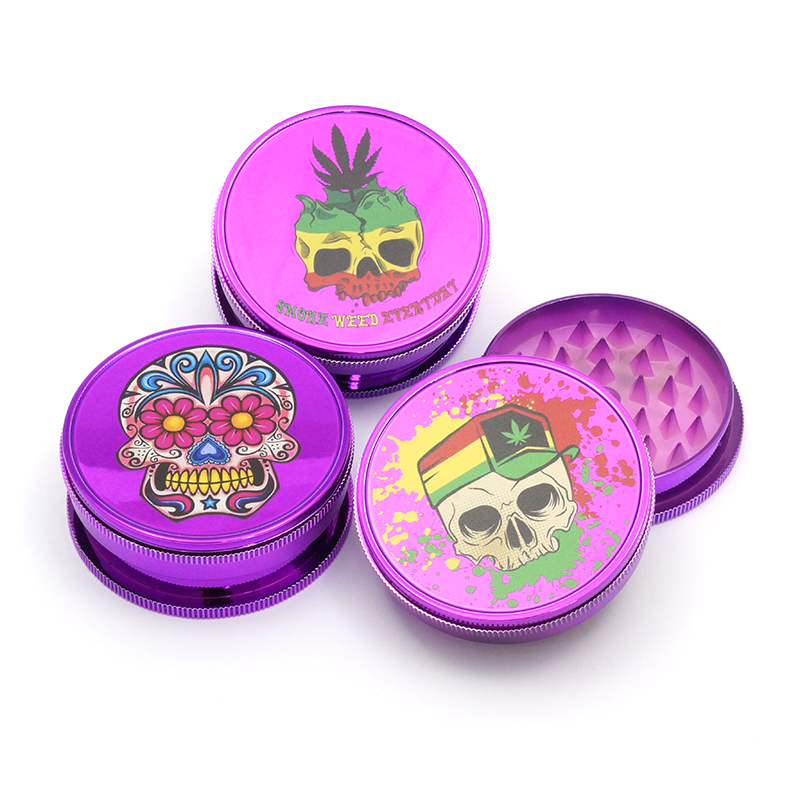 Grinder Dibujo Calavera (61 mm) Rosa