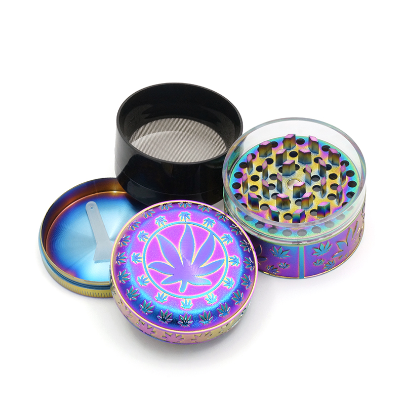 Grinder Psychedelic Leaf (52 mm) 2 Grinder Psychedelic Leaf (52 mm)