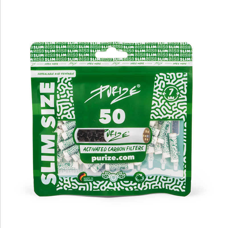 Filters Purize Slim Size (50 Stück / Beutel) Weiß 2 Filters Purize Slim Size (50 Stück / Beutel) Weiß