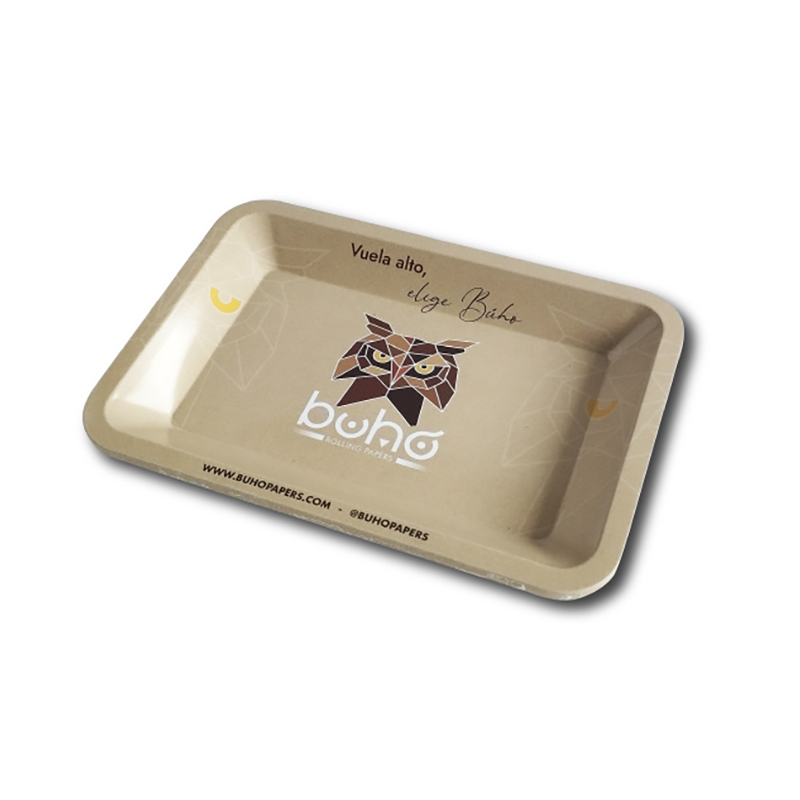 Tablett Pequena Buho Natural 18x14cm