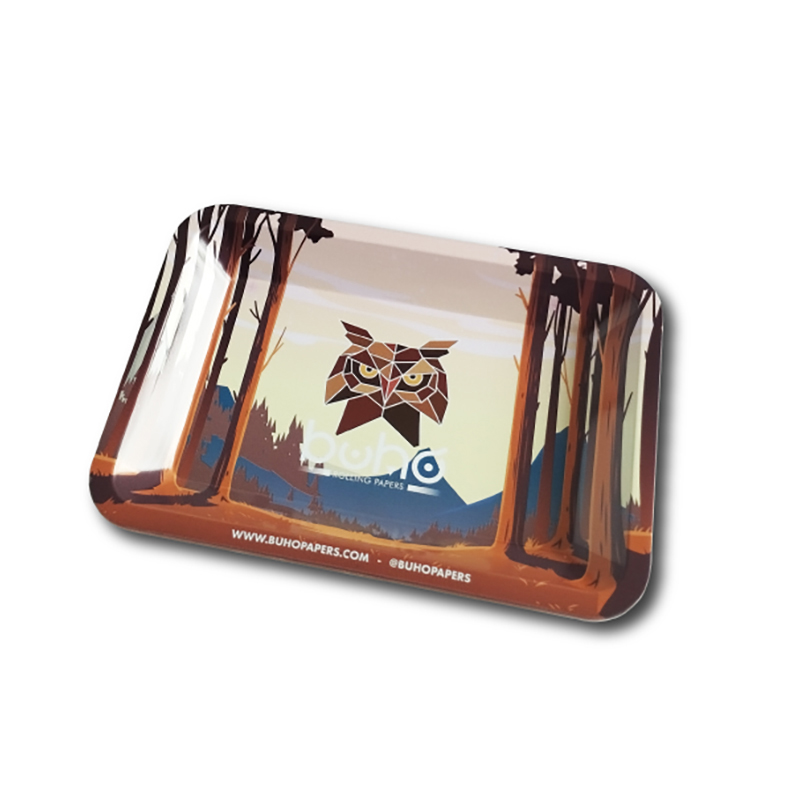 Tablett Pequena Buho Bosque Ocaso 18x14cm