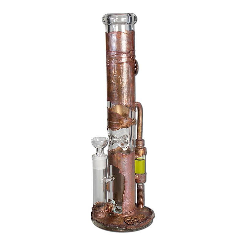 Bong Hielo Cylinder Reactor Arquimedes Black Leaf