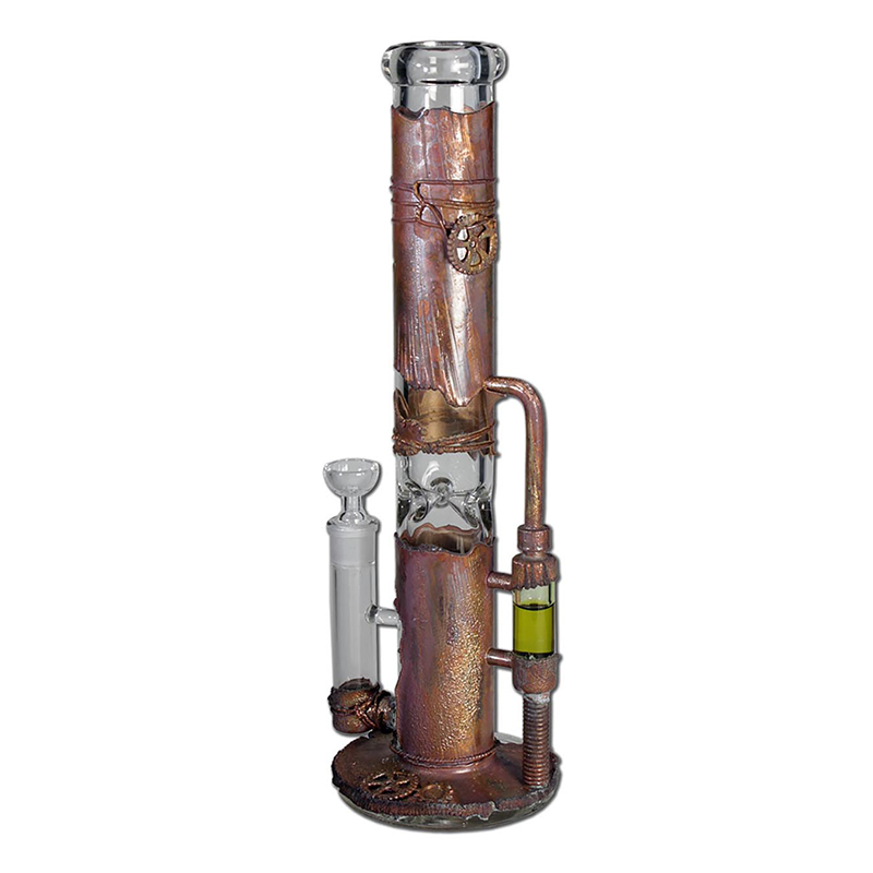Bong Hielo Cylinder Reactor Arquimedes Black Leaf 2 Bong Hielo Cylinder Reactor Arquimedes Black Leaf