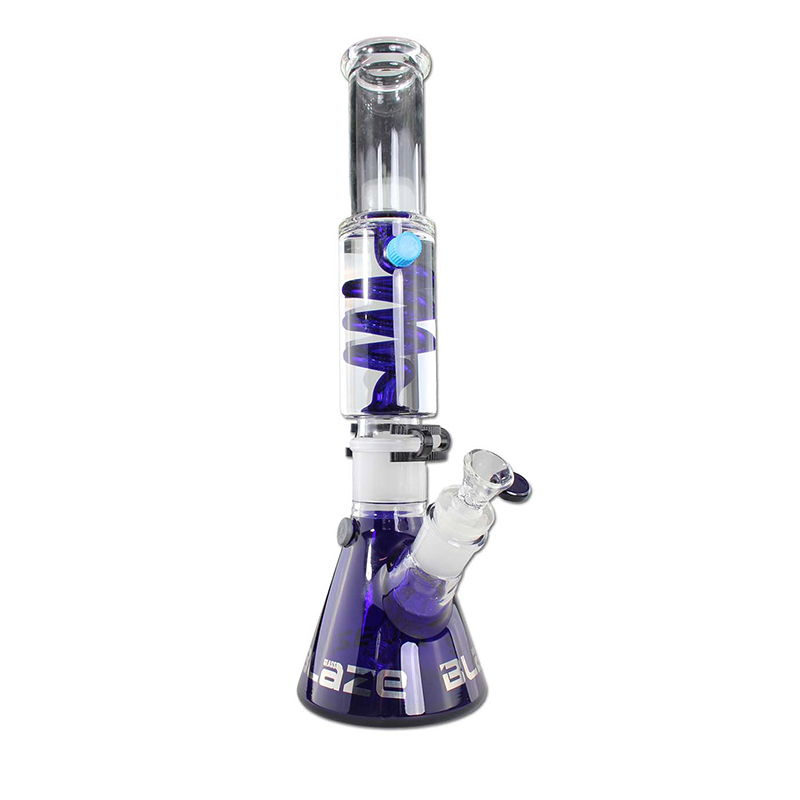 Black Leaf Set Bong mit Percolador Glas Blaze M M