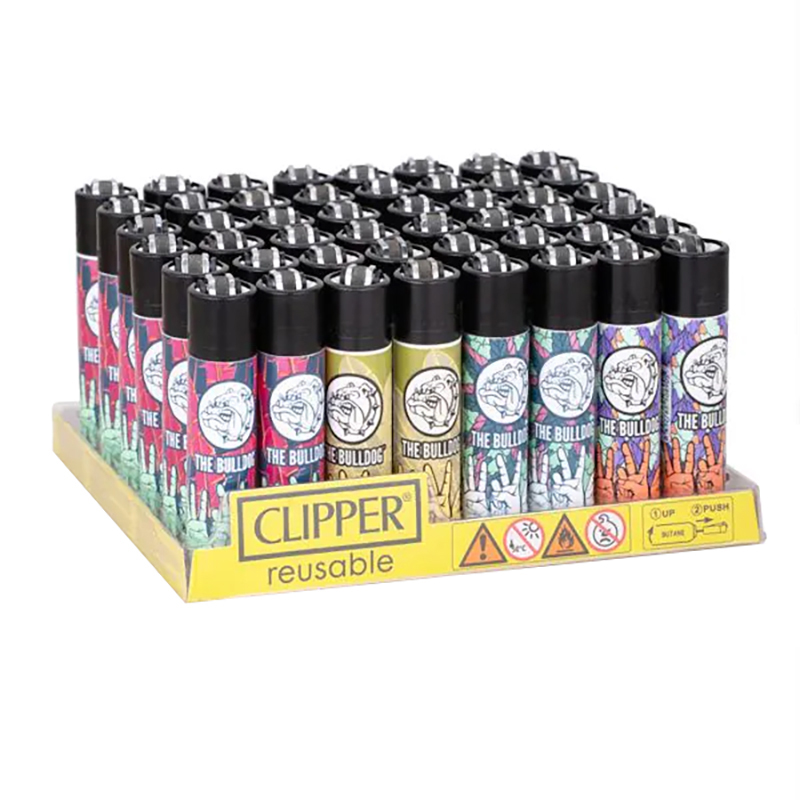 Mechero Clipper 420 Botanicals The Bulldog 48 Stück