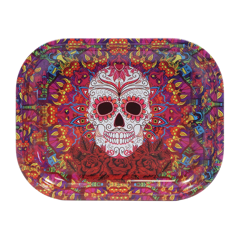 Tablett Metalica Liar 18x14 Cm - Mexican Skull