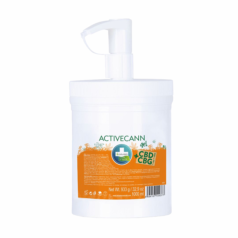 Activecann Massagegel CBD + CBG 1l Annabis