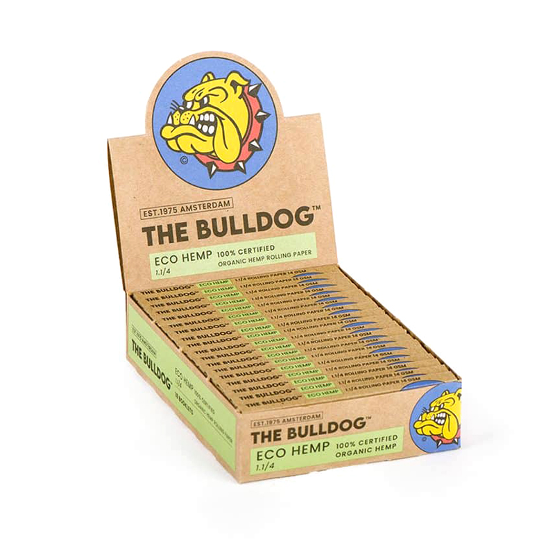 Paper The Bulldog Green Hemp One 1/4 (Display 18 Stück)