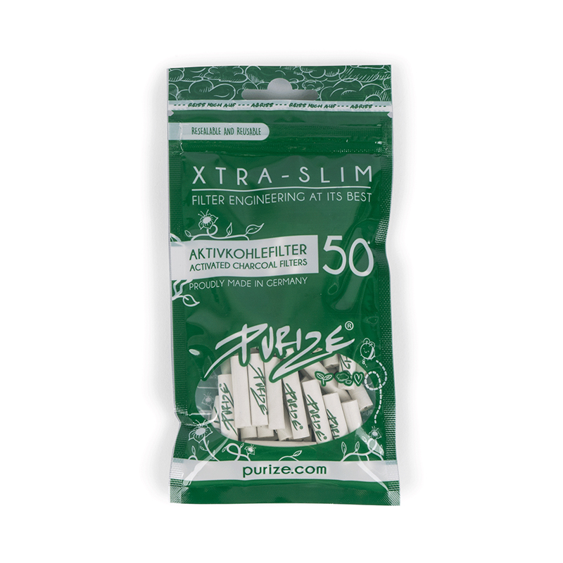 Filters Purize Xtra Slim (50 Stück / Beutel) Weiß (Pack 20 Beutel)