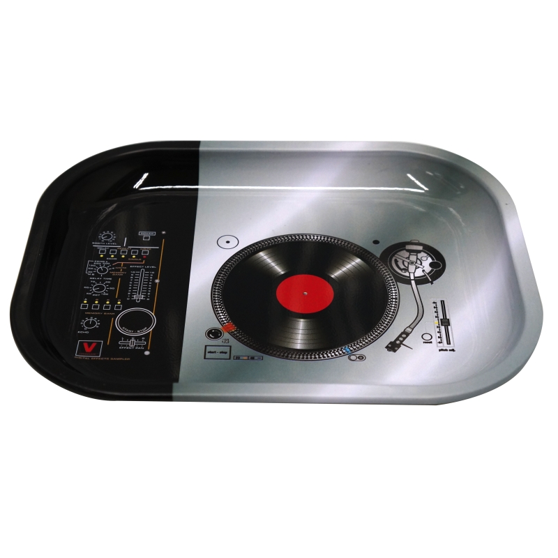 V-Syndicate Tablett Metalica Liar 18x14 Cm - Groove 2 V-Syndicate Tablett Metalica Liar 18x14 Cm - Groove