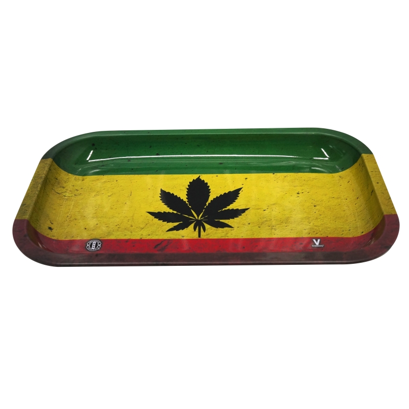 V-Syndicate Tablett Metalica Liar 27x16 Cm - Hoja Rasta