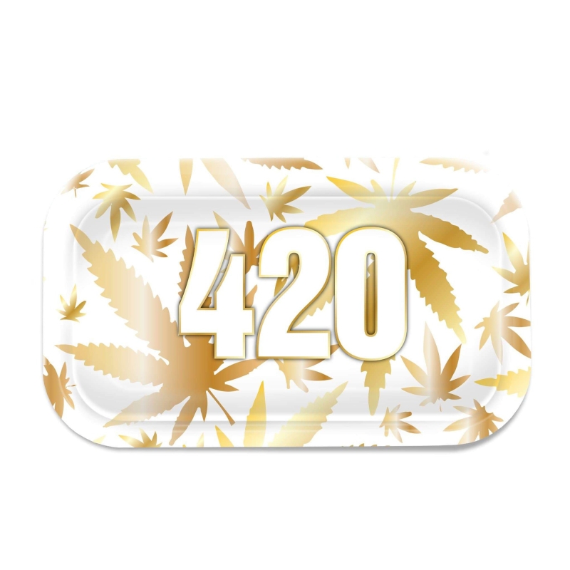 Tablett Metalica für Liar V-Syndicate 420 Gold Groß (27 X 16 cm)