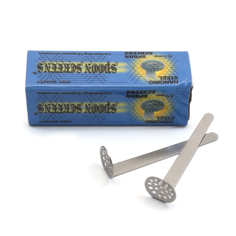 Acc. para Bongs Rejilla Acero Inox 12 mm mit Mango für Bongs (Box 12 Stück)
