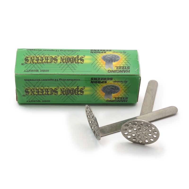 Acc. para Bongs Rejilla Acero Inox 18 mm mit Mango für Bongs (Box 12 Stück)