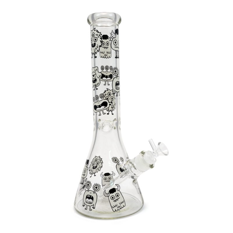 Beakers Bong Glas 32 cm Beaker Ice Fosforescente Monstruos