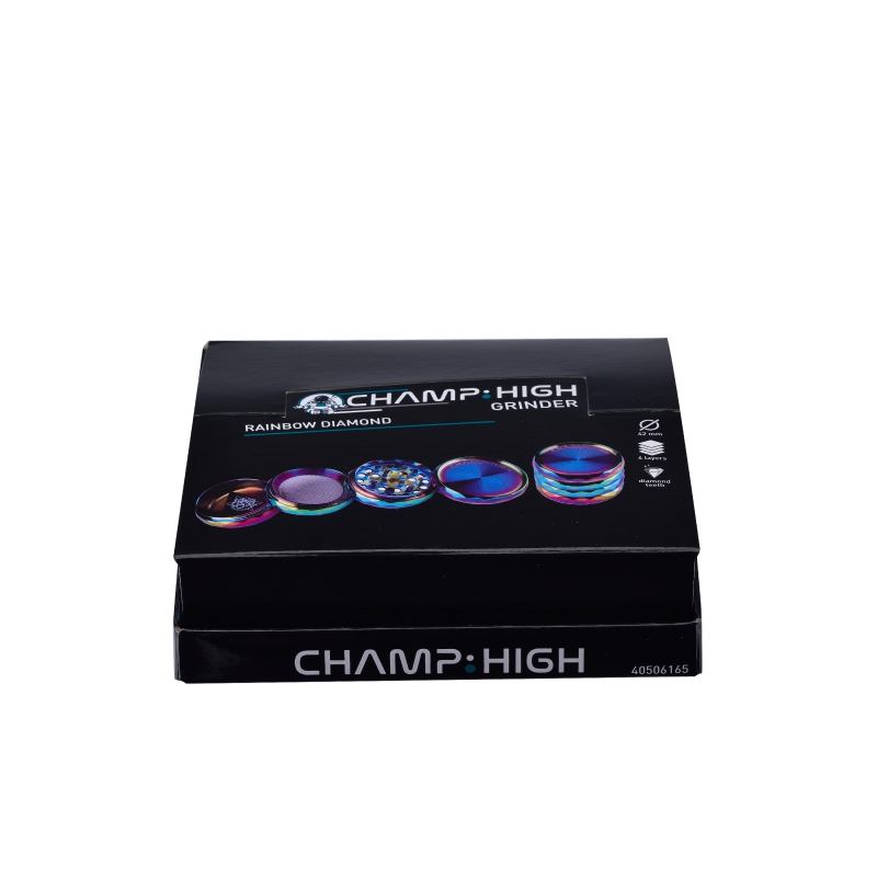 Rombo-Grinder Regenbogenfarben (40 mm) 4-Partes Champ High (Display 9 Stück) 8 Rombo-Grinder Regenbogenfarben (40 mm) 4-Partes Champ High (Display 9 Stück)