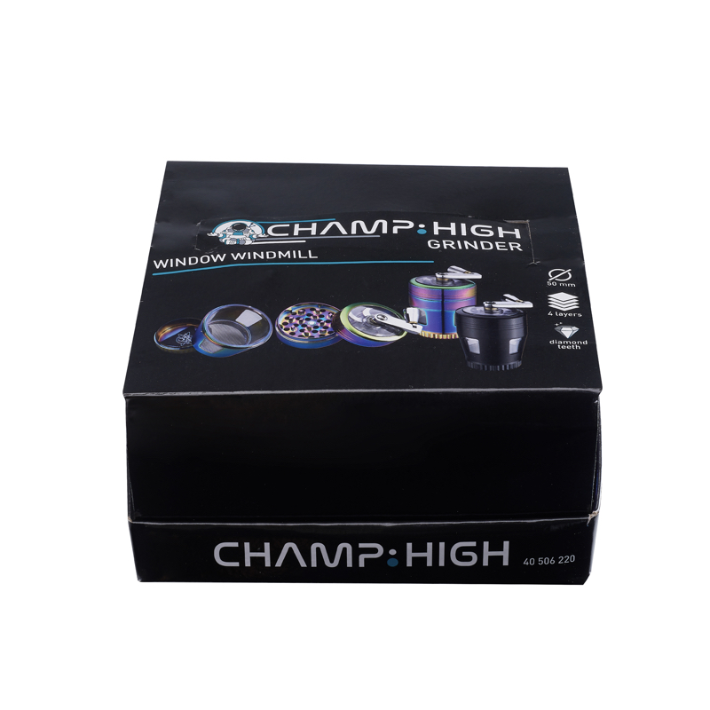 Grinder Ventanilla Mühle (50 mm) - Display 9 Stück - Colores Varios - Champ High 3 Grinder Ventanilla Mühle (50 mm) - Display 9 Stück - Colores Varios - Champ High