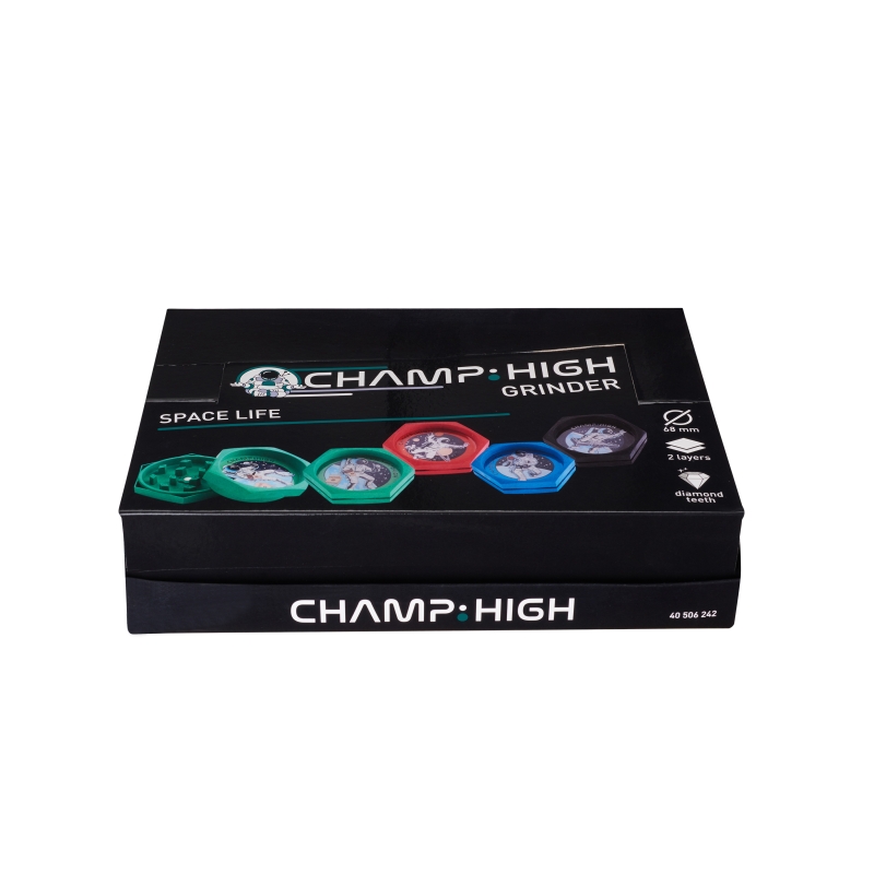 Grinder Space Life (68 mm) - Display 24 Stück - Colores Varios - Champ High 3 Grinder Space Life (68 mm) - Display 24 Stück - Colores Varios - Champ High