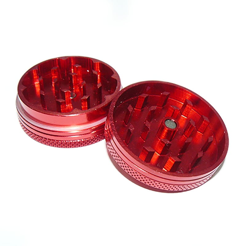 Magnetischer Aluminium-Grinder Cnc Rot 40 mm
