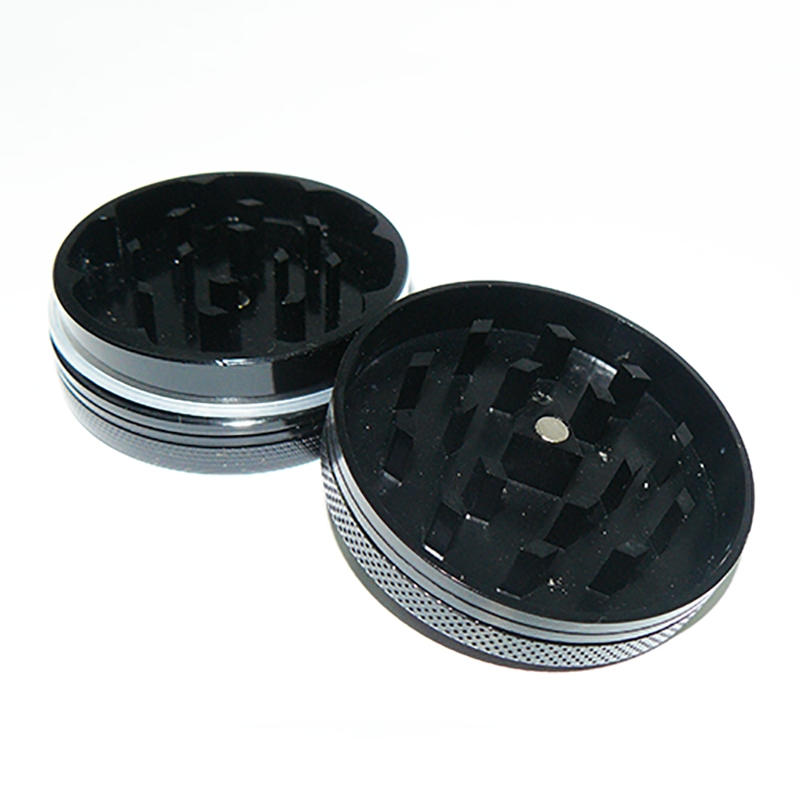 Magnetischer Aluminium-Grinder Cnc Schwarz 50 mm