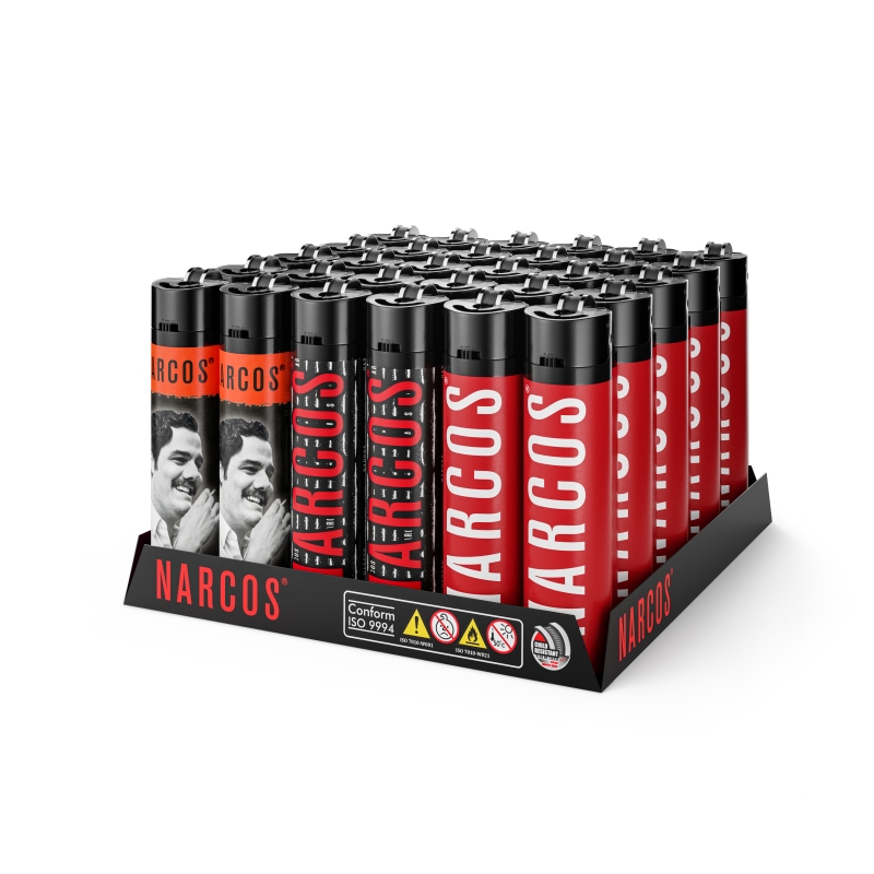 Mechero Narcos (Model 4986) (Display 30 Stück)