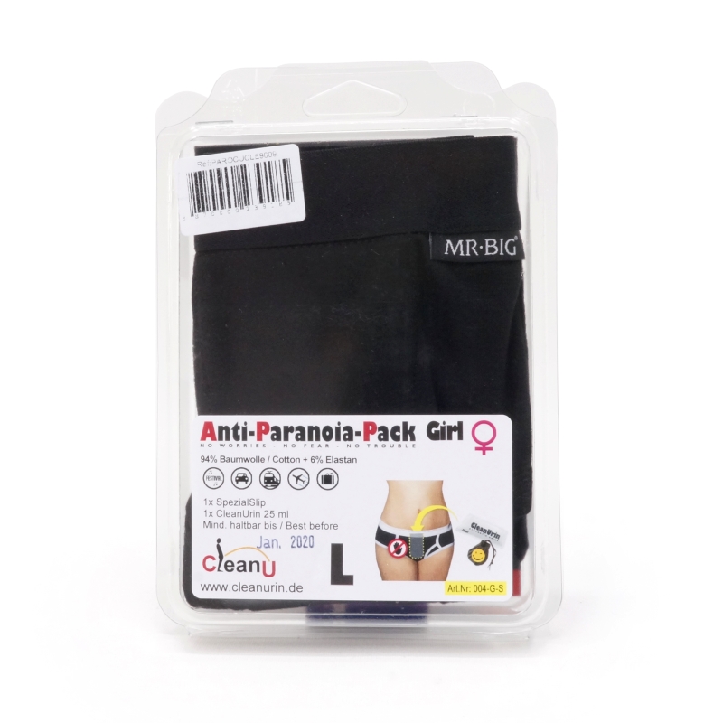 Clean-Urin Slip Femenino Anti Paranoia Größe "l"