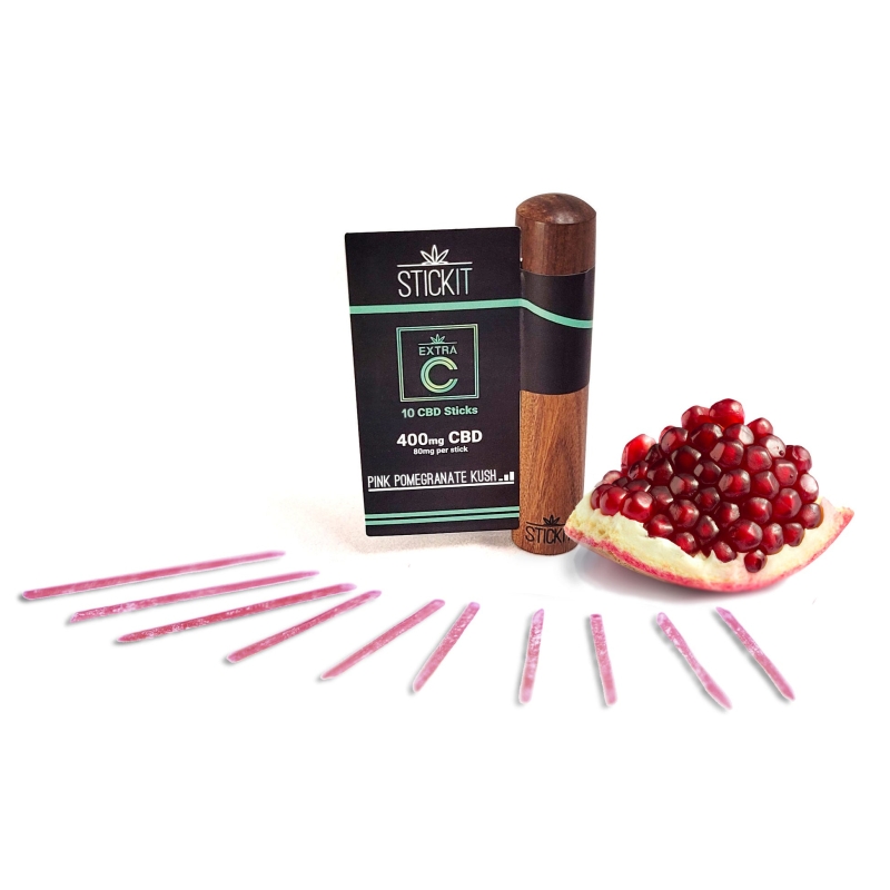 Stickit Pink-Pomegranate Stick-Tube (10 Sticks)